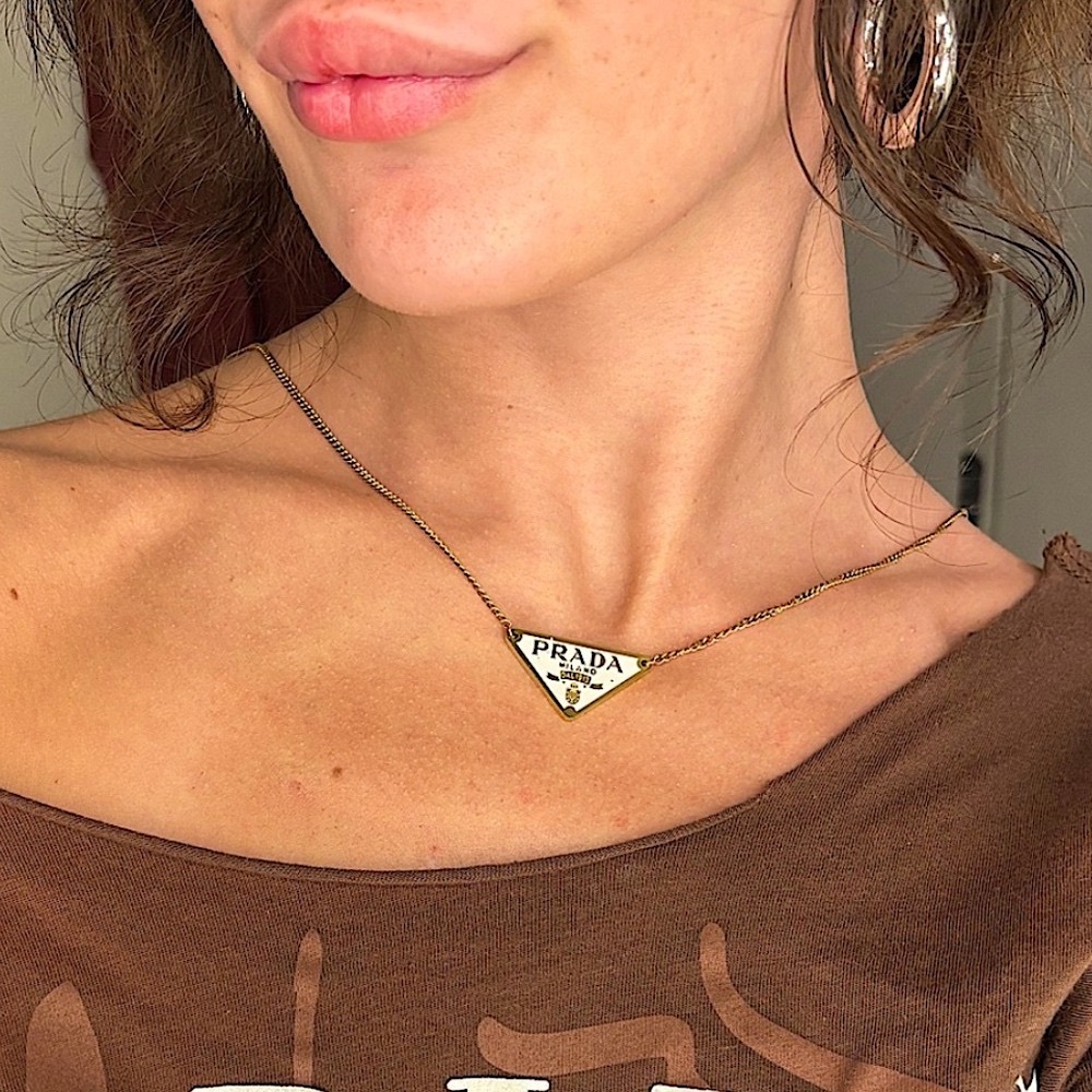 reworked desígner chain necklace - Picture 3 of 5